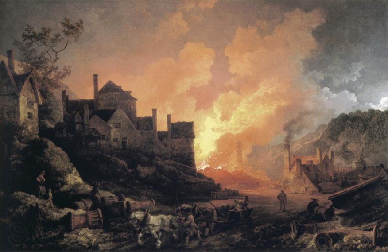 Philip James de Loutherbourg Coalbrookdale by Night